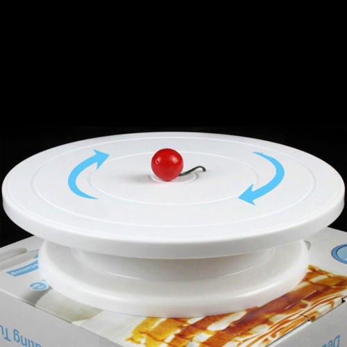 27.5cm Kitchen Cake Decorating Icing Rotating Turntable Cake Stand Plastic Fondant Baking Tool DIY Anti-skid Round Rotary Table