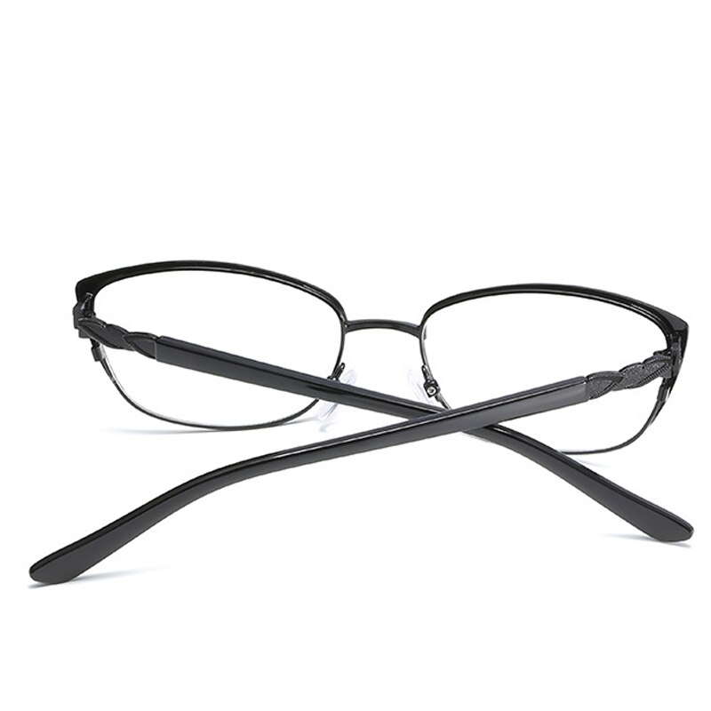 Leesbril met metalen montuur en kattenoog, sterkte  +1.0 +1.5 +2.0 +2.5 to +4.0 brillen voor vrouwen en mannen met hyperopie
