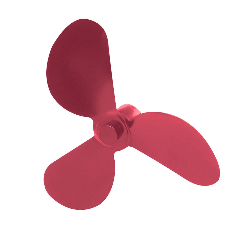 Aluminum Heat Powered Stove Fan 3 Blades for Fireplace Efficient Heat Distribution Log Burning Fireplace Parts Accessories: Pink