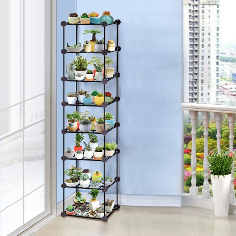 Assemble Disassembly And Assembly Many Function Shelf Originality Balcony Flower Rack