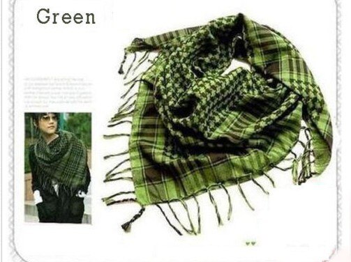 Unisex 5 Colors Women Men Checkered Arab Grid Neck Keffiyeh Palestine Scarf Wrap Shawl
