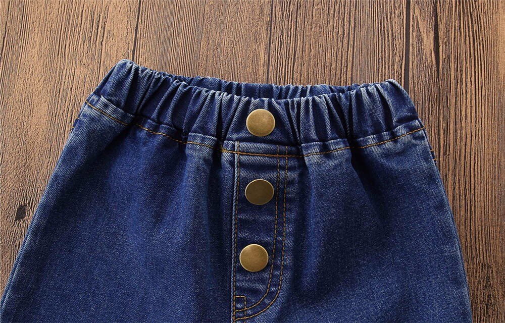 SAGACE lässig Fackeln Kleinkind Mädchen Jeans Schlauch Baby Mädchen Patchwork Hosen verlieren Täglichen Kühlen Denim Jeans Für freundlicher