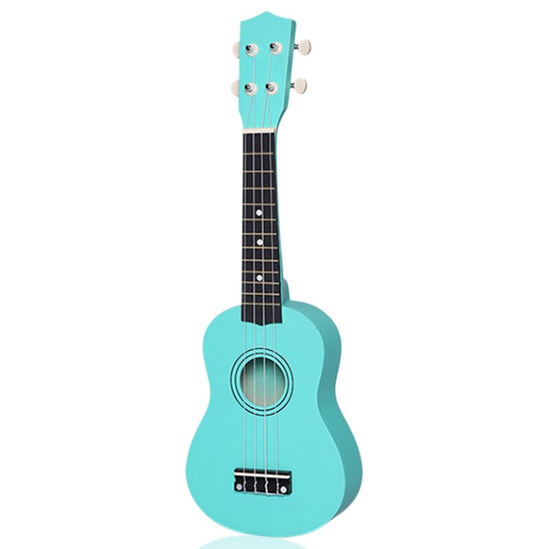 21 inch kleine akoestische sopraan ukelele kleurrijke lindehouten ukelele voor beginnende gitaarleerlingen groene goedkope uku