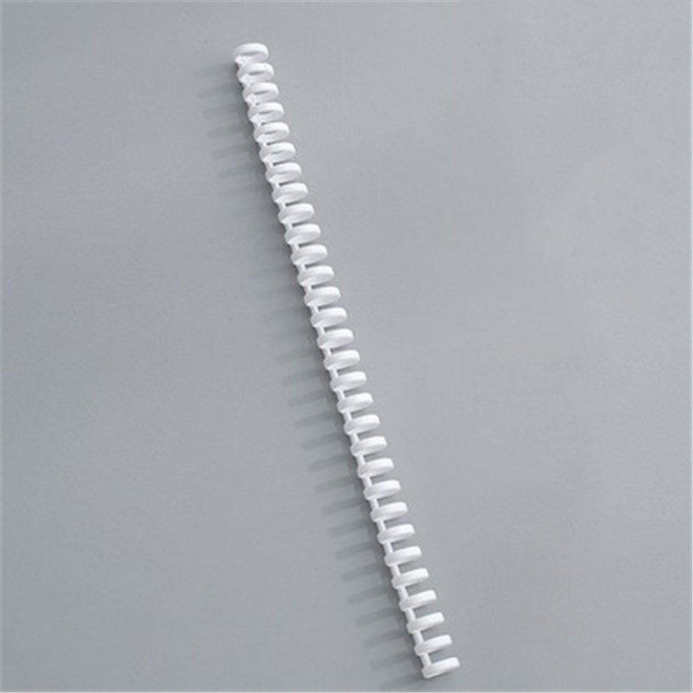 30 Holes Novelty Plastic Loose Leaf Binder Circles Hinged Rings Album Clips Craft Calendar Ring Binder Desk Notebook Circle: white