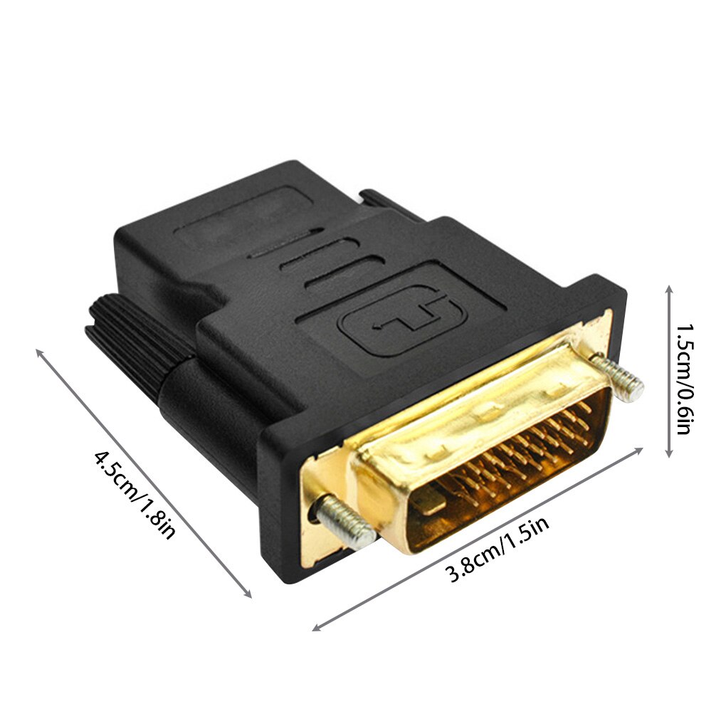 Hd Female Naar Dvi Male Adapter Converter Hdmi-Compatibel Naar Dvi Kabel Schakelaar Voor Pc Voor Hdtv PS3 Projector lcd Tv Box Tv