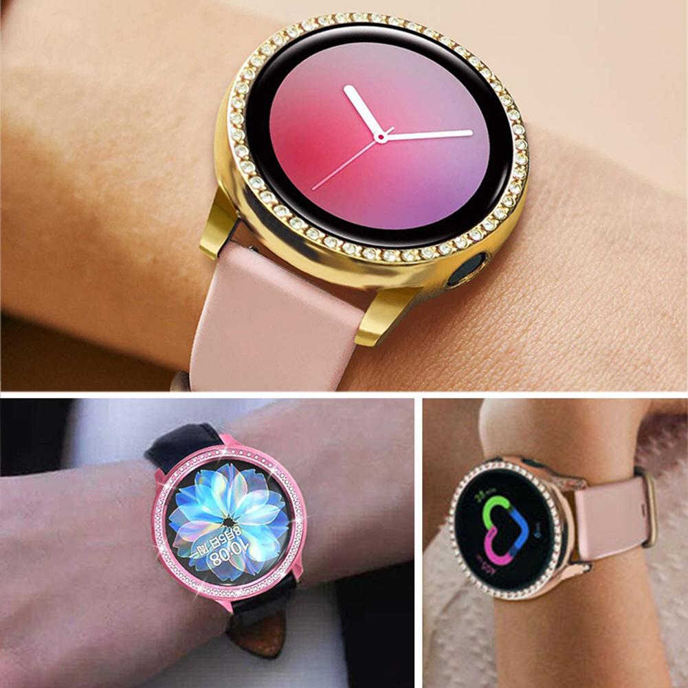 Protective Case For Samsung Galaxy Watch Active 2 40mm/44mm Cover Bumper Accessories Protector Full Coverage Screen Protection