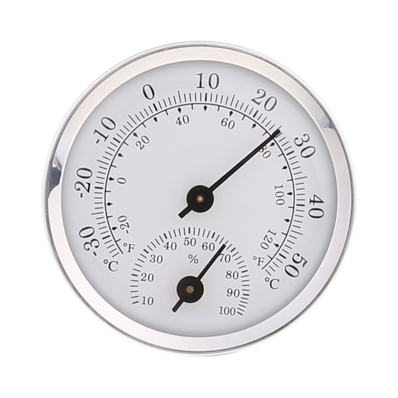 Wall Mounted Temperature Humidity Meter Thermometer & Hygrometer For Sauna Room Household