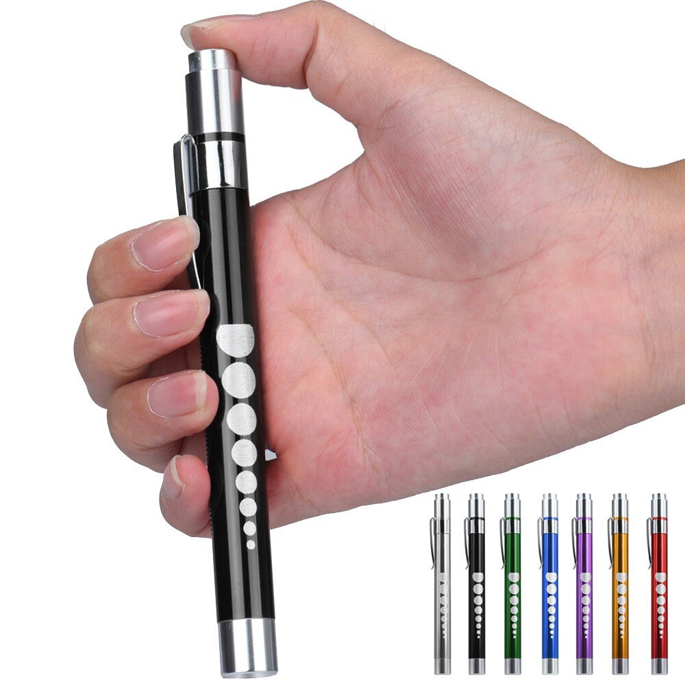 Linterna LED portátil para trabajo médico, pluma de primeros auxilios, lámpara con medidor de pupila, diagnóstico de médico y enfermera