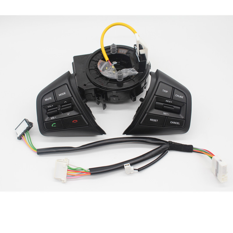 Factory price Steering Wheel Control Buttons Remote Cruise Control Bluetooth Button with Wire For Hyundai ix25 (creta) 1.6L 2.0L