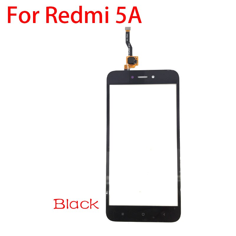 Reemplazo del Panel de cristal del digitalizador del Sensor de la pantalla táctil para Xiaomi Redmi 4A 4X 5A 6A 7A: For Redmi 5A black