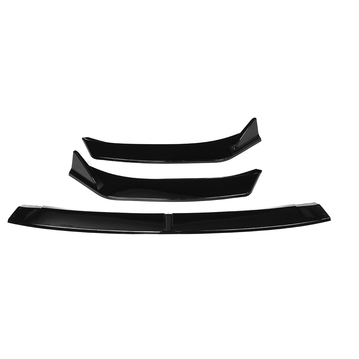 Carbon Fiber Look/Black 3Pcs Car Front Lip Bumper Spoiler Splitter Body Kit Diffuser Deflector Lips For Mazda 6 Atenza