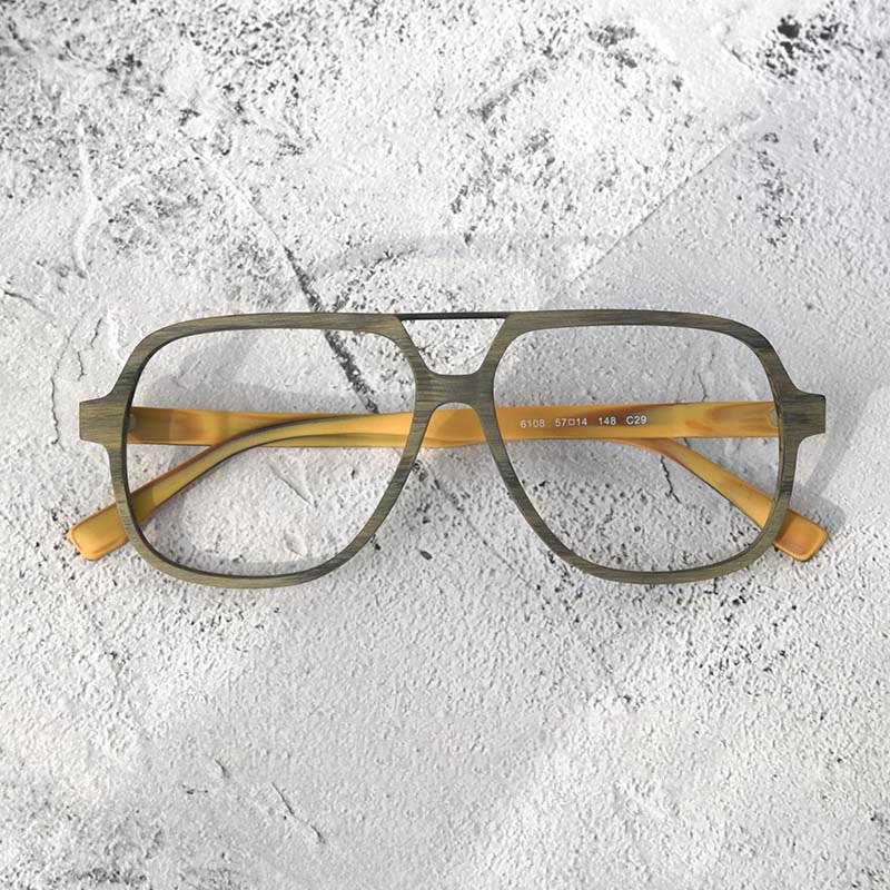 Possion de lunettes de vue pour myopie, monture surdimensionnée pour hommes et femmes, verres clairs progressifs, corée