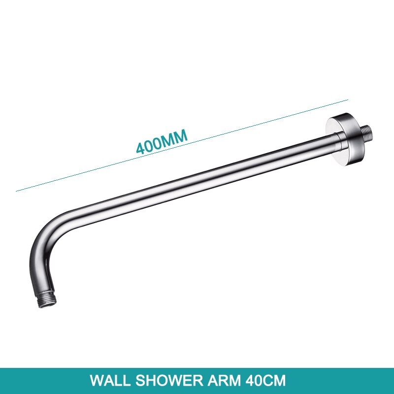 Overhead Shower Arm Head Shower Chrome Plated Big Square Round SUS304 Stainless Steel Modern Indoor Outdoor: SA0001CP-86