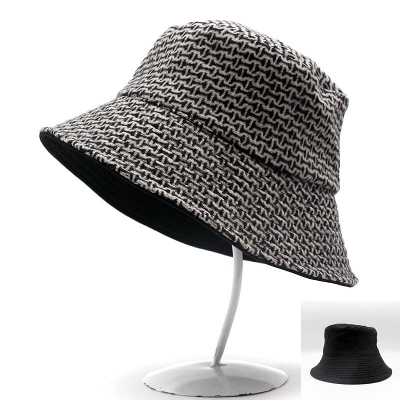 Fibonacci emmerhoeden geruite platte bob hoed voor dames heren casual positief negatief kan panama herfst wintermuts dragen: 3