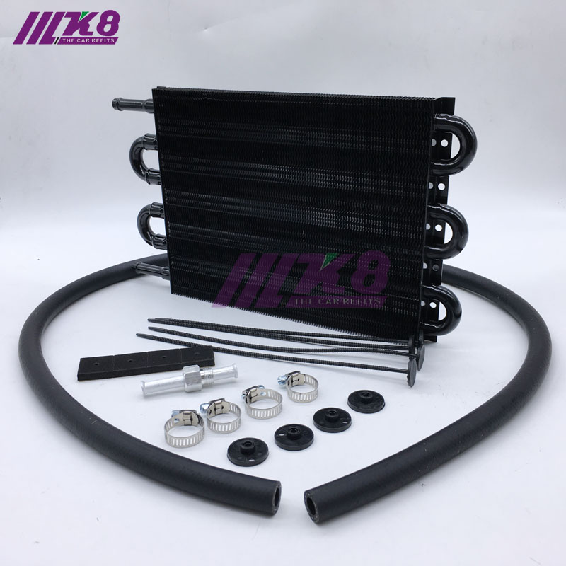 Oil Cooler Aluminum Transmission Oil Cooler Automatic Stacked Plate Oil Cooler Radiator 4 6 8 12 13Row 15Row 22Row
