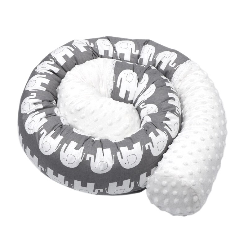 Łóżeczko dziecięce słoń długa poduszka noworodka kołyska ochronne podkładki poduszka dla niemowląt ogrodzenie zdejmowany zderzak wystrój łóżka dla dzieci