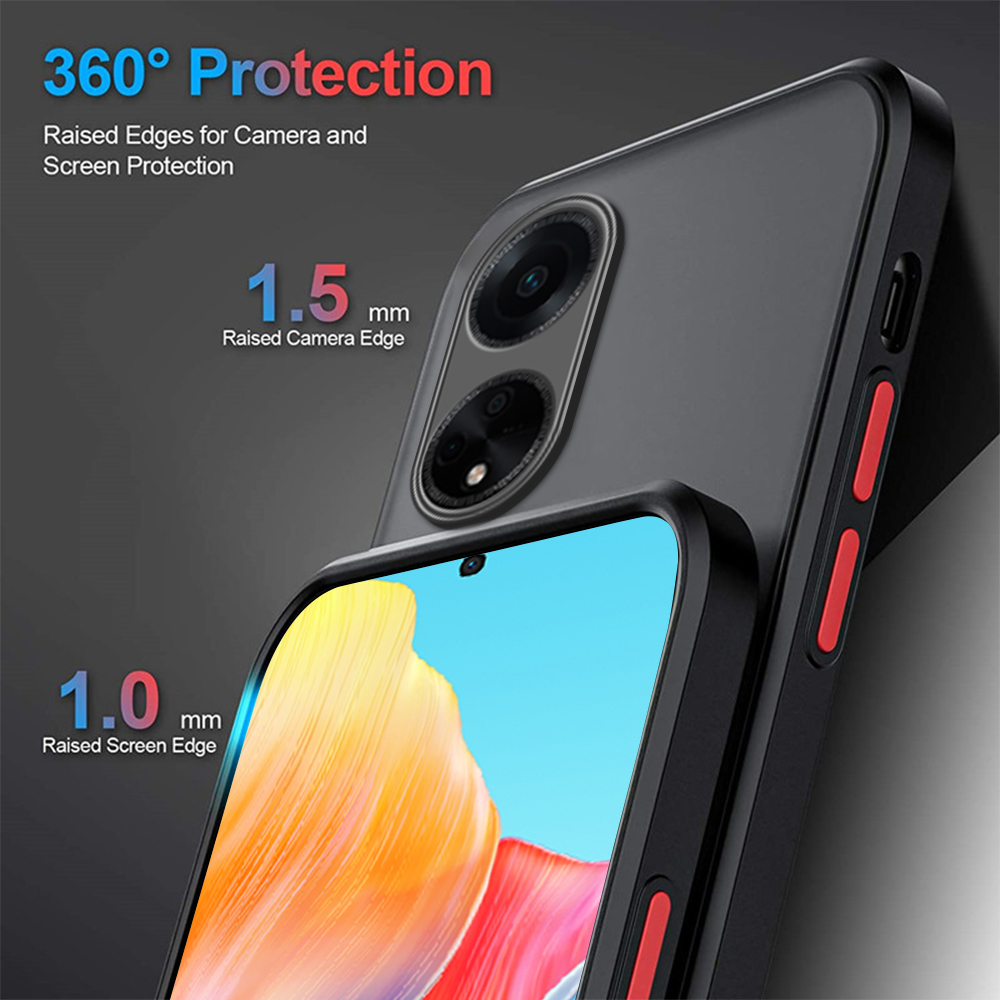 OPPO A18 Case Cover On Orro Opo Appo A38 4G Capas Shockproof Phone Back Bumper Matte Translucent Coque For OppoA18 A 18 4G 6.56"