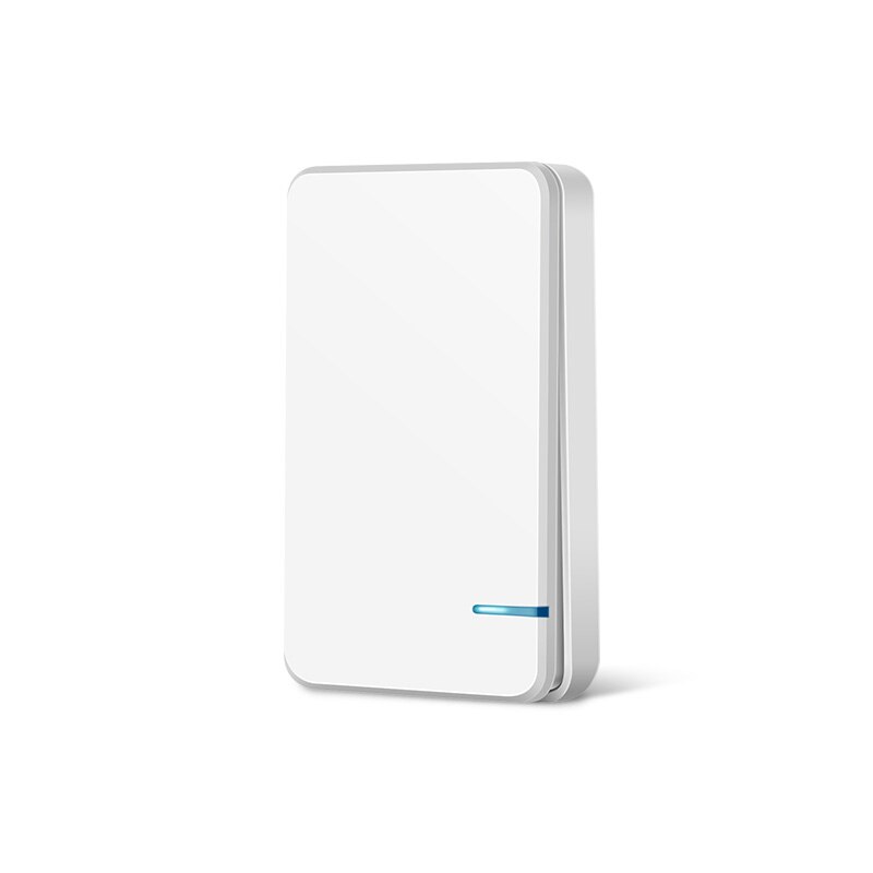 Remote Wireless Switch Waterproof RF Remote Control Light Switches No Wiring Needed Wall Push Button Lamps Fans ON/OFF Switch: Brown