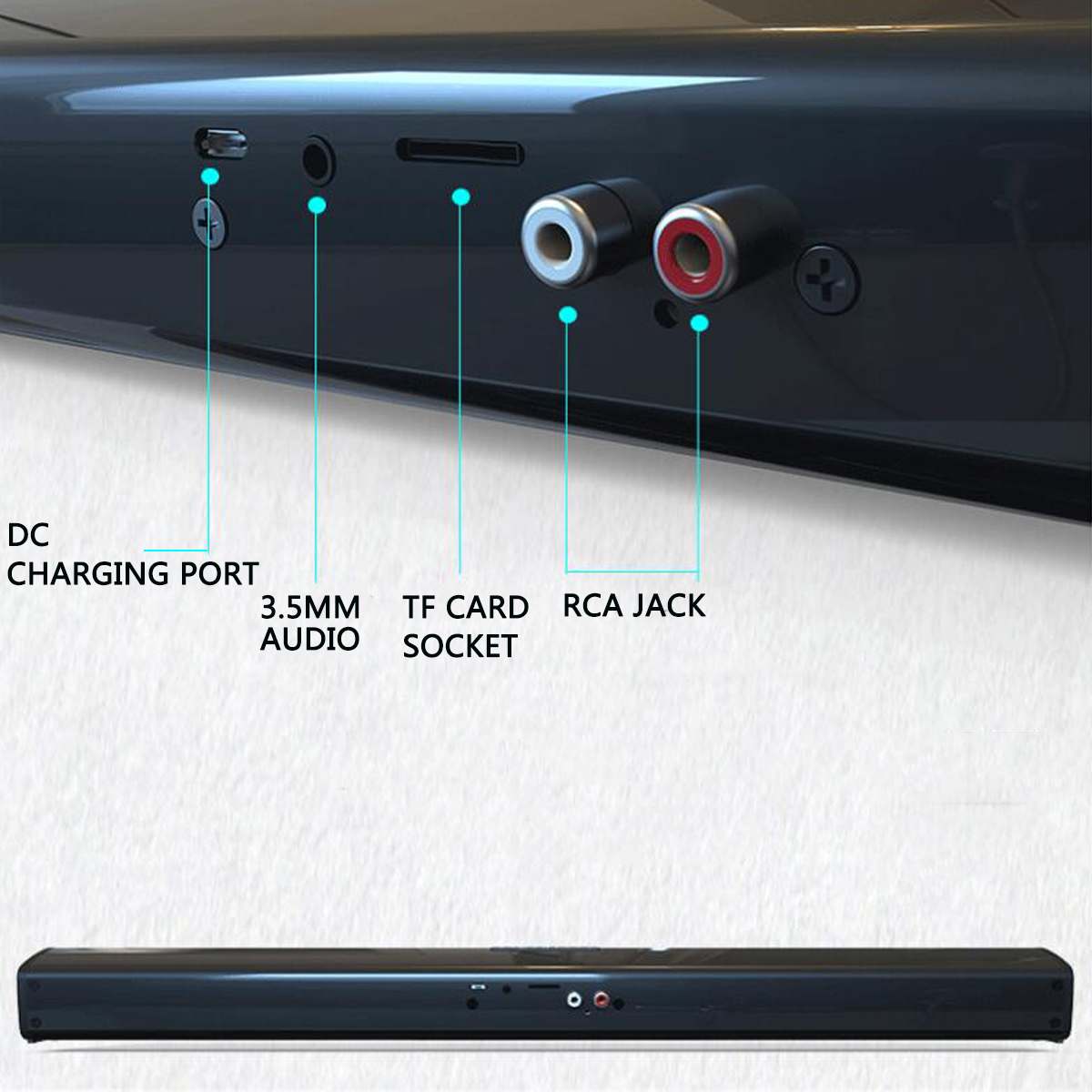 60W bluetooth TV Sound Bar Wired and Wireless Home Surround SoundBar Theater Home TV Speaker 3D Subwoofer With Remote Control