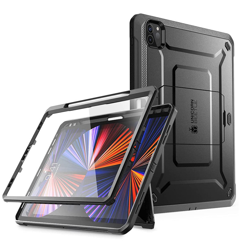 Husă pentru ipad pro 12.9 ) supcase ub pro, husă de protecție robustă cu suport și protector de ecran încorporat