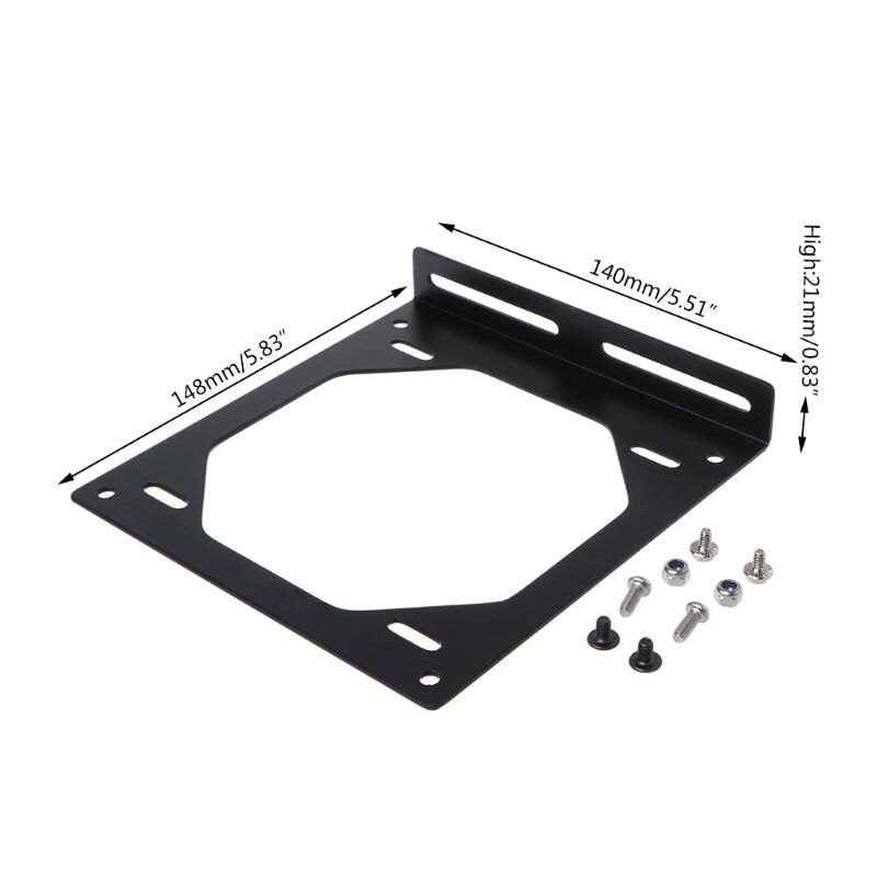 Fan Bracket 240 Radiator Mounting Bracket Water Cooler for 12/14CM Fan Holder External Computer Case Heatsink Gadget Accessories: Blue