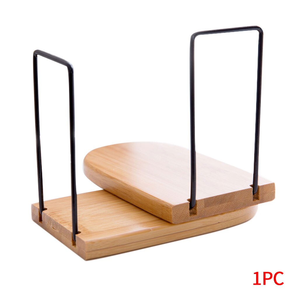 Office Home Floating Shelf Book End Storage Bamboo Wood Document Holder Stationery Nonskid Desk Organizer Durable Portable