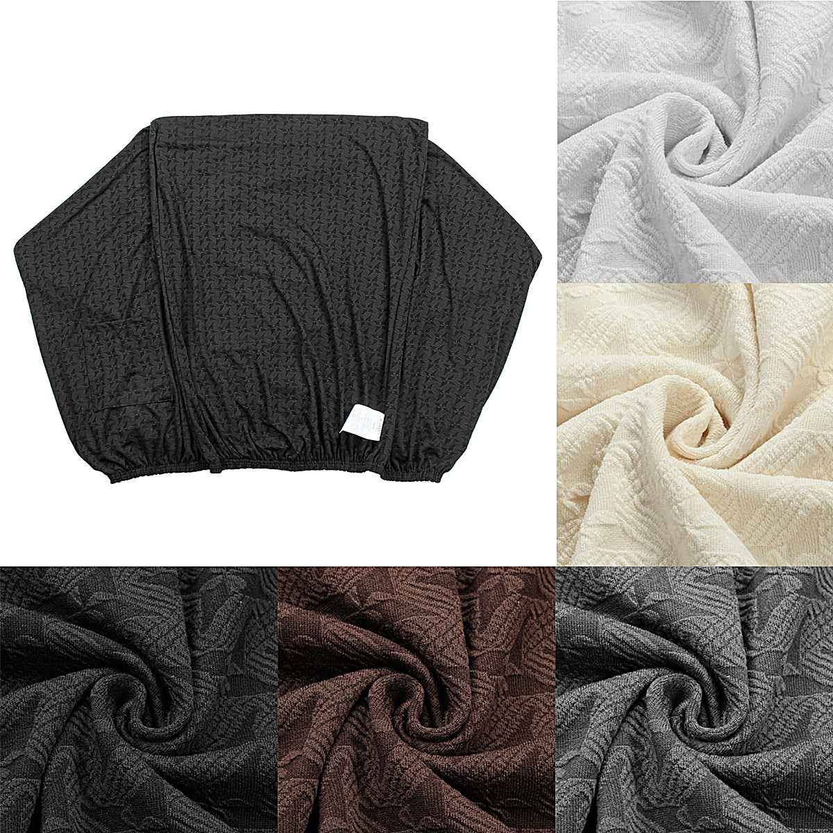 5- kleurige gebreide elastische, volledig beschermende stoelhoes met molenpatroon, stoelhoes voor fauteuil, massagestoel, relaxfauteuilhoes