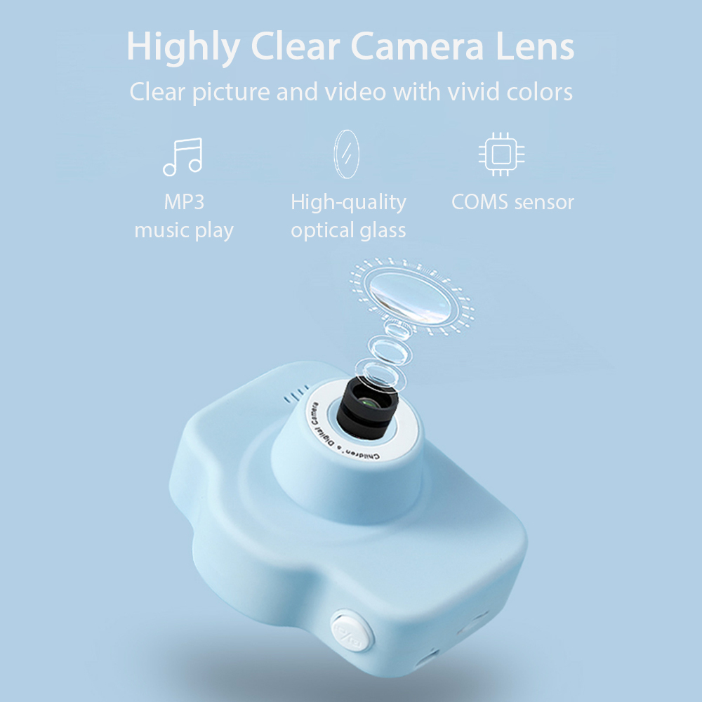 Kids Digital Camera Mini Video Camcorder 1080P High Resolution with 13MP 2 Inch IPS Display Screen Christmas for Boys Girls