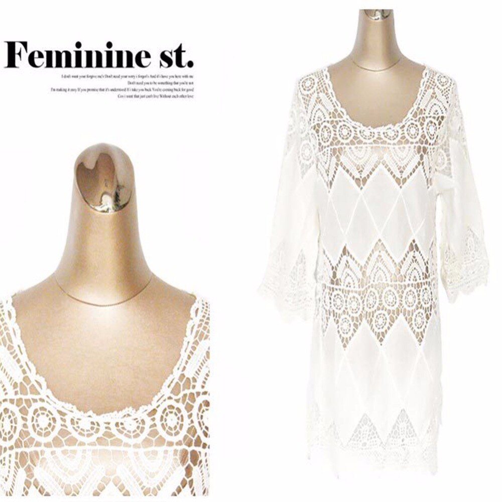 Zomer Blouse Shirts Vrouwen Hollow Out Bloemen Zon Blouses Witte Bloemen Chiffon Top Blouse roupas feminina Shirt