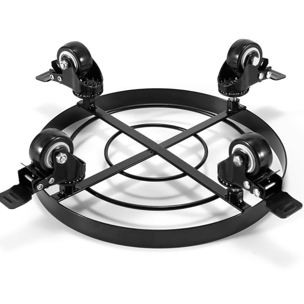 Movable Round Flower Plant Pot Tray with Universal Wheels Mover Trolley Plate Stand Holder Garden Decor #20
