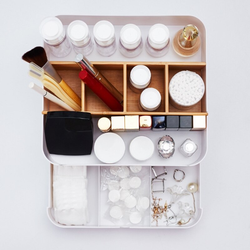 Desktop Drawer Storage Box Multi-partition Desktop Sundries Organizer Box Arrangement Desktop Collection Holder Case