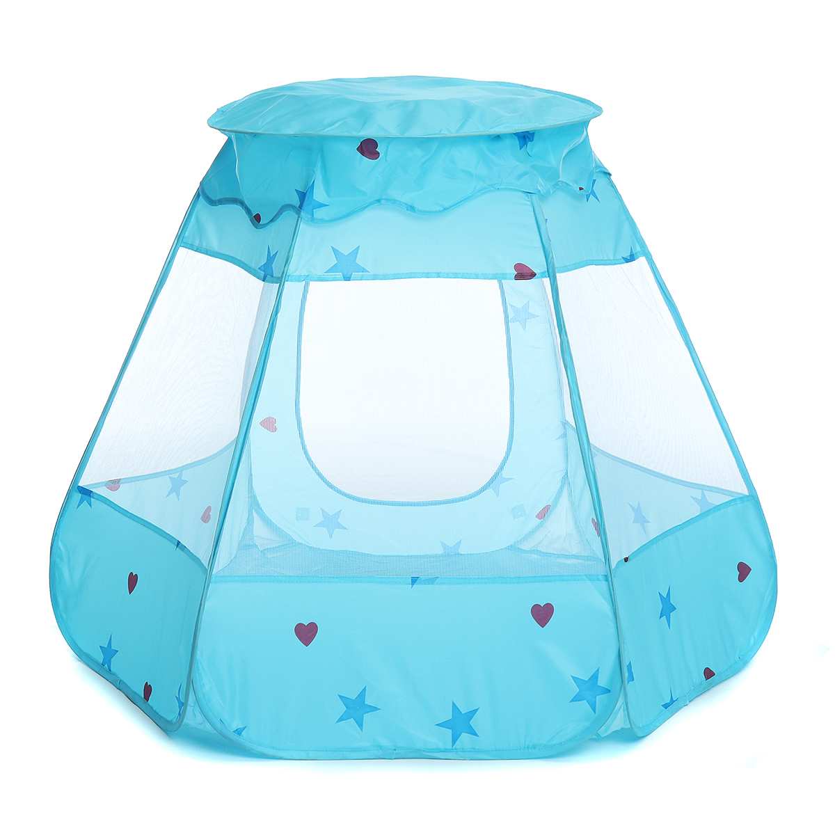 Dzieci księżniczka bawić się namiot składany wyskakujące okienko kulki Dom dla dzieci wewnątrz i na zewnątrz (kulki nie są wliczone): Niebo niebieski