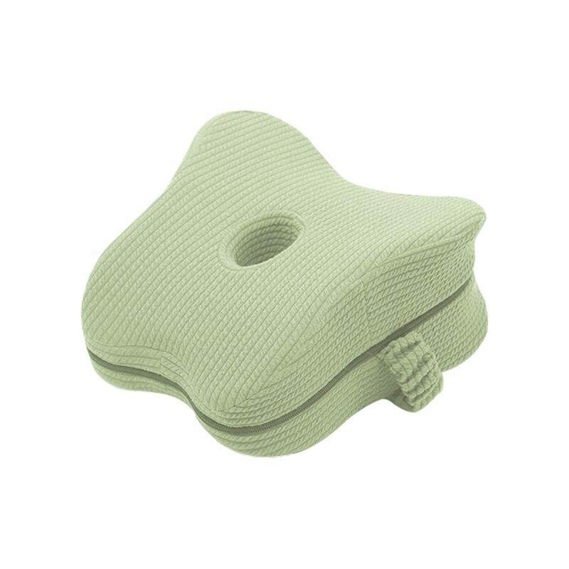 Orthopedische Kussen Slapen Memory Foam Been Klepstandsteller Kussens Knie Ondersteuning Kussen Tussen Zwangerschap Lichaam Slapen: Light Green