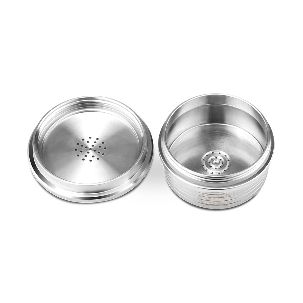 Stainless Steel Reusable Coffee Capsule Refillable Coffee Capsules Cup Filter Compatible with Delta Q