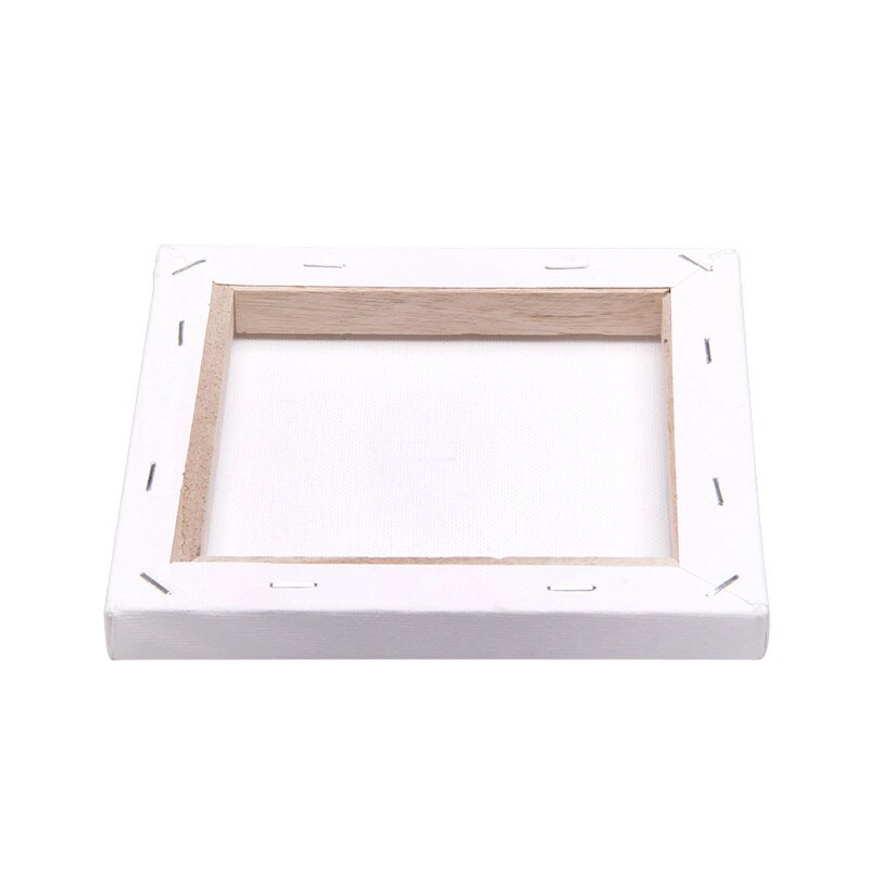 Cadre de planche de bois en toile blanche, carré vierge pour peinture acrylique à l&#39;huile d&#39;amorçage
