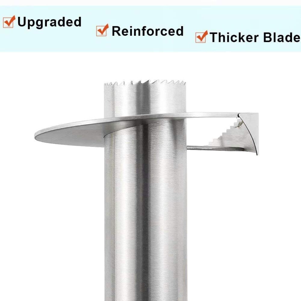 Premium Pineapple Corer Stainless Steel Pineapple Corer Slicer Thicker Premium Peeler Cutter Kitchen Gadget KC0243