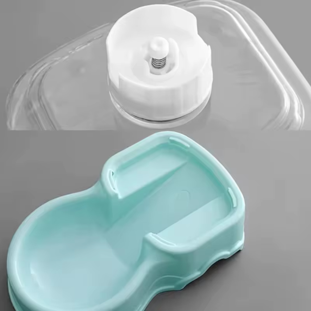 Fontaine d'eau en PP de 3,8 l, bol de boisson, mangeoire automatique pour animaux de compagnie, grand distributeur de nourriture pour chien et chat