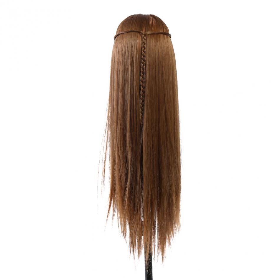 Peluquería práctica de maquillaje modelo extensiones de pestañas cabeza de maniquí para peluquería muñeca de entrenamiento 60cm cabeza de peluca sin soporte