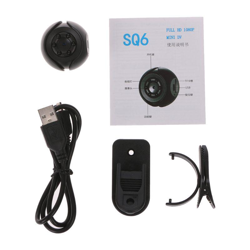 SQ6 Full HD 1080 P Nachtzicht DV DVR Motion Detection Beveiliging Sensor Camcorder Draagbare