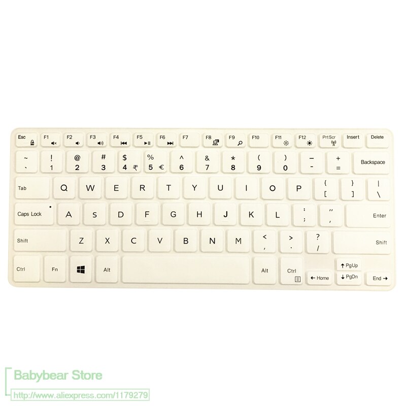 Silikon Tastatur Film Hülle für Dell Inspiron Breite 11 5000 5175 5179 10,8 zoll 11-5000 11 -5175 11-5179: Weiß