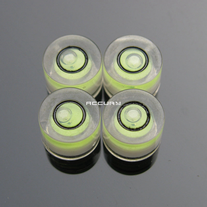 Inclinómetro de nivel de burbuja de precisión, 100 piezas, 8x5,5mm, medidor de nivel de agua, instrumento de medición de nivel