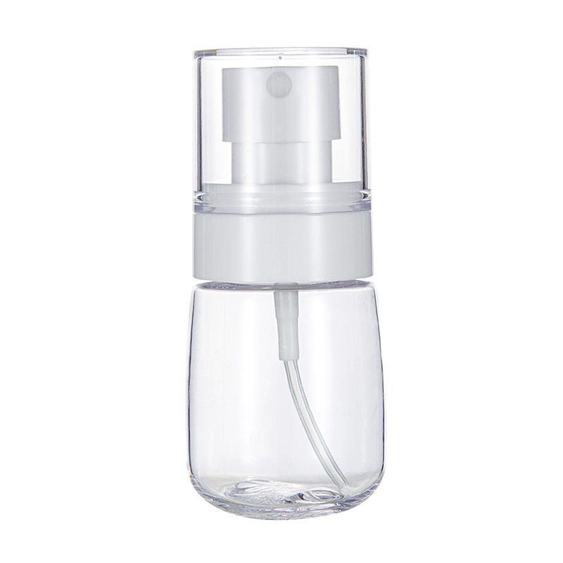 30/60ml portabla resor genomskinlig plast sprayflaska parfymflaska atomizer påfyllningsbar tom liten sprayflaska: Vit / 30ml