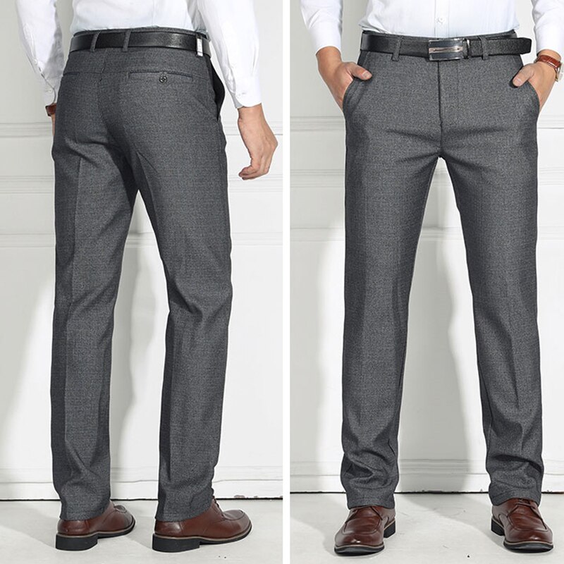 Winter formele bruiloft heren pak broek pasvorm casual zakelijke rechte jurk broek