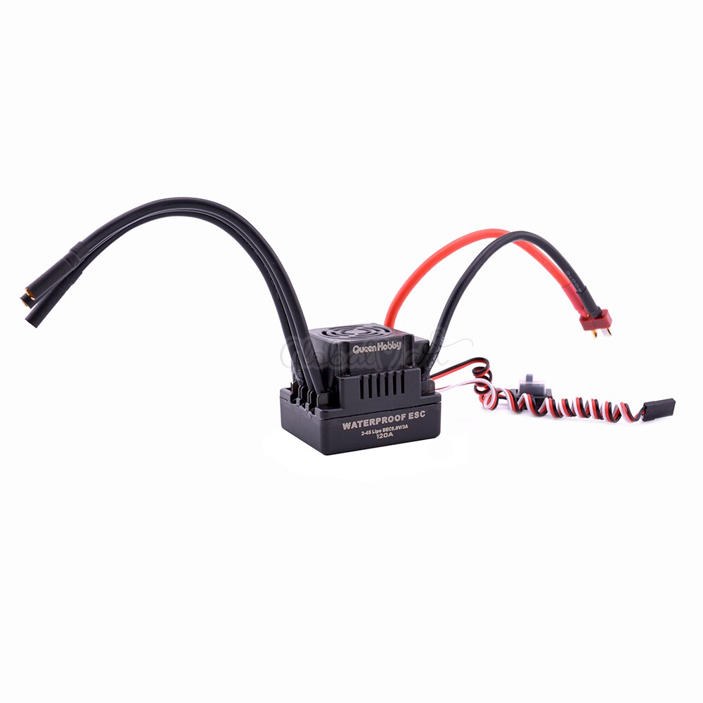 Aktualizacji bezczujnikowy 60A 80A 120A S-80A S-120A bezszczotkowy ESC elektryczny regulator prędkości z 5.5V / 3A BEC dla 1/8 1/10 1:10 RC samochodów