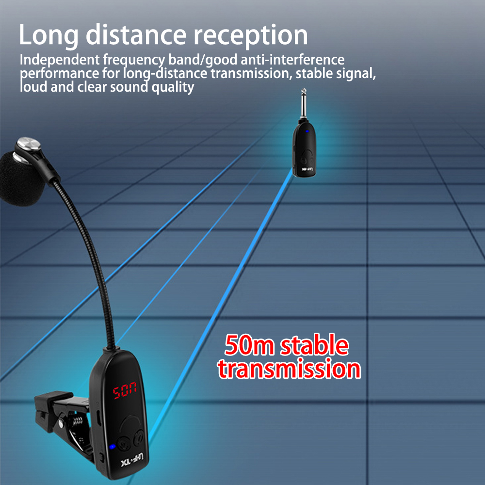 Sax Trumpet Trombone Special Wireless Microphone Instrument Pickup Amplifier Recording Performance Outdoor Performa