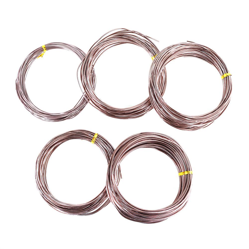 5 Rolls Bonsai Wires Anodized Aluminum Bonsai Training Wire with 3 Sizes (1.0 Mm,1.5 Mm,2.0 Mm): Default Title