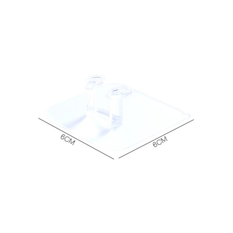 1pc mur stockage crochet prise de courant prise support fil fiches adhésif cintre stockage supports cuisine salle de bains ventouse crochet organisateur: Default Title