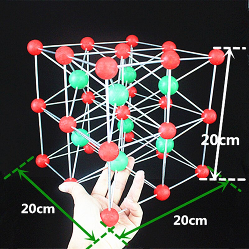 Ocho células de cloruro de cesio modelo de estructura cristalina, modelo molecular de ocho Cubos CsCl, material didáctico de Química