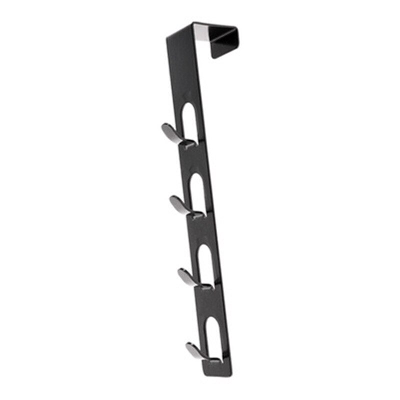 Door Back Coat Hook: Black / 3pcs