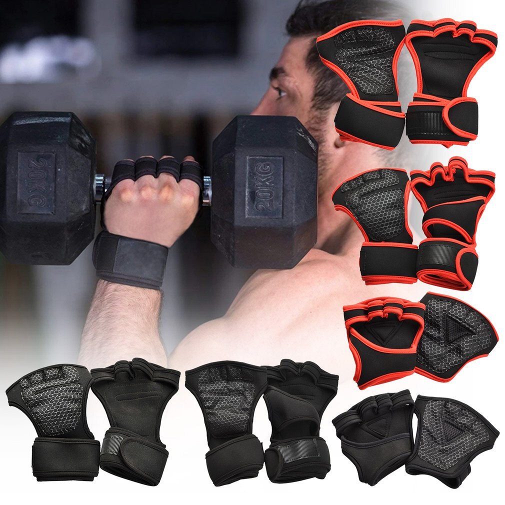 Weight Lifting Training Gloves For Women Men Fitness Sports Body Building Gymnastics Grips Gymnastics Hand Wrist ProtectorGloves